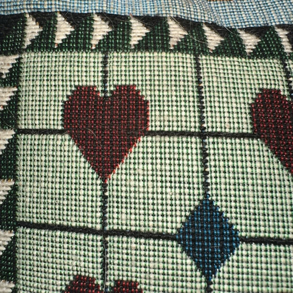 Vintage Bunny Tapestry Throw Pillows - Pair 12x12